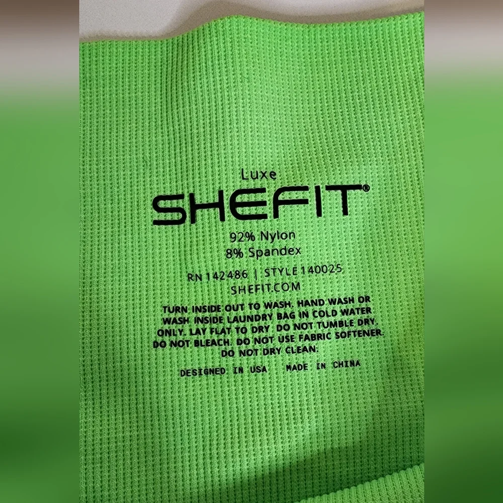 Seamless Leggings - Neon Green - Luxe - Picture 6 of 8